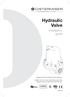 Hydraulic Valve. Installation guide. Please keep this booklet for future reference.