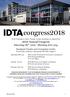 IDTA President, Dawn Parker invites members to attend the 2018 Annual Congress Saturday 30 th June - Monday 2nd July