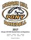 2017 Morgan Hill PONY Baseball Rules and Regulations. Champions Shetland Pinto Mustang Bronco Pony Colt Palomino Club. Morgan Hill, California