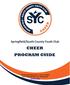 Springfield/South County Youth Club CHEER PROGRAM GUIDE