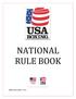 NATIONAL RULE BOOK Effective November 1, 2017