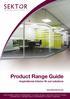 Product Range Guide. Inspirational interior fit-out solutions.