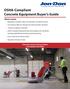 OSHA-Compliant Concrete Equipment Buyer s Guide