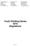 Youth Climbing Series 2018 Regulations