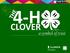 4-H CLOVER. a symbol of trust