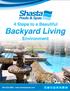 Sh;;,sta Pools&Spas. 4 Steps to a Beautiful Backyard Living. Environment