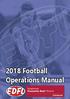 2018 Football Operations Manual