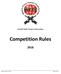 World Field Target Federation. Competition Rules. Date: January 29, 2018 Page 1 of 40