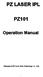 PZ LASER IPL PZ101. Operation Manual