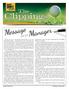 Message. from yourmanager. The Clippings. News For The Residents at Lakes of Fairhaven
