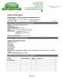 SAFETY DATA SHEET. Product Name: LIQUID SEAWEED CONCENTRATE #3. Page 1 of 5. Classification of the Substance or Mixture. Label Elements.
