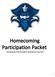 Homecoming Participation Packet. Hosted by the Student Activities Council