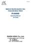 Optical Interferometric Gas Concentration Meter FI-8000 Operating Manual (PT3-052)