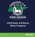 2018 State 4-H Horse Show Program