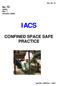CONFINED SPACE SAFE PRACTICE