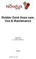Rubber Dock Hose care, Use & Maintenance