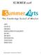 SUMMER 2018 ART DANCE DRAMA MEDIA/PHOTOGRAPHY MUSIC SPORTS SWIMMING TEXTILES WRITING. Class Descriptions - Summer Arts at CSW