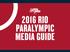 2016 RIO PARALYMPIC MEDIA GUIDE USA JUDO