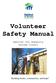 Volunteer Safety Manual