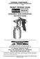 PAINT SPRAY GUN ASSEMBLY AND OPERATING INSTRUCTIONS