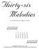 Thirty-six Melodies. eeeeeee. eeeeeee. in traditional and solfege notation