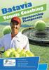 COLIN THOMPSON Master Club Professional Coach Batavia Tennis Coaching