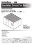 Insulated Cabin Flat Roof