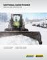 SECTIONAL SNOW PUSHER NEW HOLLAND CONSTRUCTION