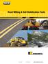 ONSTRUCTION. Road Milling & Soil Stabilization Tools DRILLING TRENCHING ROAD REHABILITATION