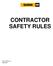 CONTRACTOR SAFETY RULES