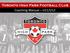 Toronto High Park Football Club Coaching Manual U11/U12. (c) THPFC 2017 U11/U12 Coaching Manual