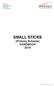 SMALL STICKS (Primary Schools) HANDBOOK 2016