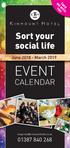 TAKE ME WITH YOU. Sort your social life. June March 2019 EVENT CALENDAR.