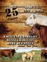 Celebrating. April 1, :00 PM Howe Farm. years. White Cap Charolais Rosso Charolais. Annual Bull Sale