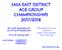 SASA EAST DISTRICT AGE GROUP CHAMPIONSHIPS 2017/2018