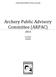 Archery Public Advisory Committee (ARPAC)