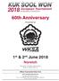 60th Anniversary. Presented by. Norwich. Sportspark, University of East Anglia, Norwich, Norfolk, NR4 7TJ. Official Tournament Entry Form