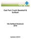 Oak Park Youth Baseball & Softball. 10U Softball Rulebook 2016