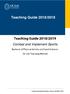 Teaching Guide 2018/2019