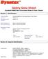 Safety Data Sheet. Dynatex Non-Chlorinated Brake & Parts Cleaner