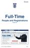 Full-Time People and Registrations Version 5.0