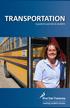 TRANSPORTATION. A guide for parents & students