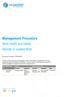 Management Procedure. Work Health and Safety Remote or isolated Work. Document number: PRO-00018