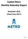 Capital Metro Monthly Ridership Report November 2016 (Fiscal Year 2017)