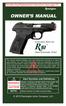 OWNER S MANUAL. Instruction Book for: Semi-Automatic Pistol. Alert Symbols and Definitions: WARNING! CAUTION! NOTE: 2015 Remington Arms Company, LLC
