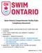 Swim Ontario Comprehensive Facility Rules Compliance Document
