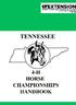 Tennessee 4-H Horse Championships Handbook