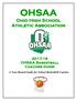 OHSAA Ohio High School Athletic Association OHSAA Basketball Coaches Guide A Year-Round Guide for School Basketball Coaches