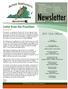Newsletter. Letter from the President Club Officers