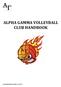 ALPHA GAMMA VOLLEYBALL CLUB HANDBOOK